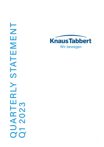 Thumbnail Knaus Tabbert AG Quarterly Report 2023-q1