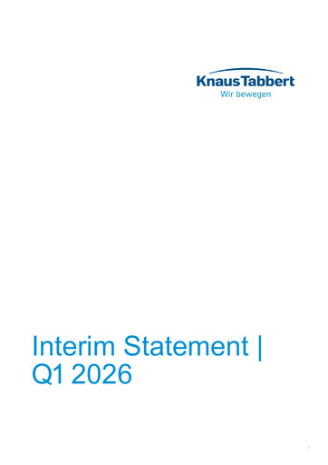 Thumbnail Knaus Tabbert AG Quarterly Report 2026-q1