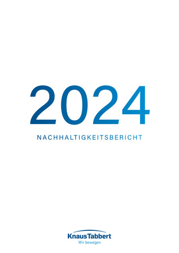 Thumbnail Knaus Tabbert AG Sustainability Report 2024