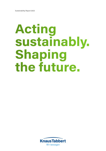 Thumbnail Knaus Tabbert AG Sustainability Report 2023