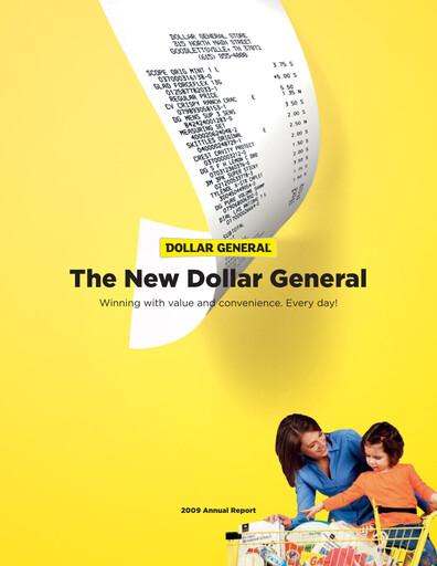 Miniature Dollar General Rapport annuel 2009