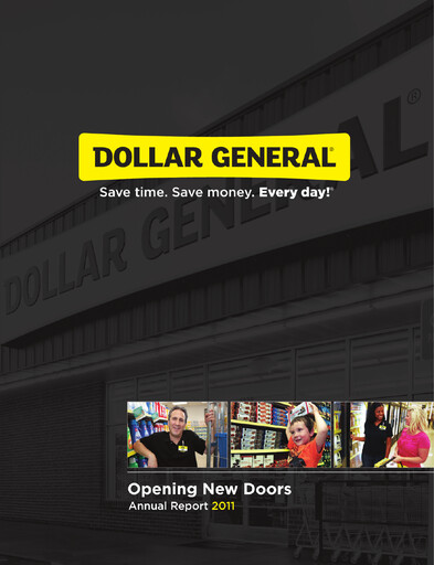 Miniature Dollar General Rapport annuel 2011