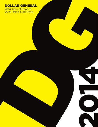 Miniature Dollar General Rapport annuel 2014