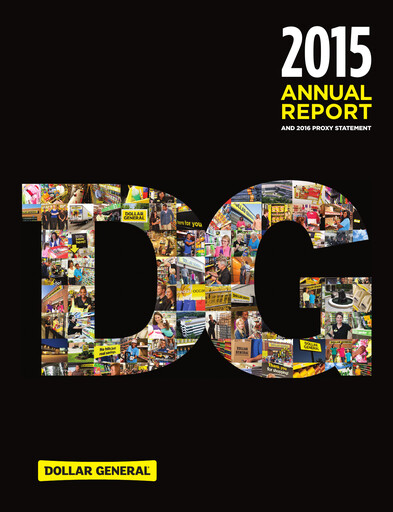 Miniature Dollar General Rapport annuel 2015
