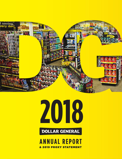 Miniature Dollar General Rapport annuel 2018