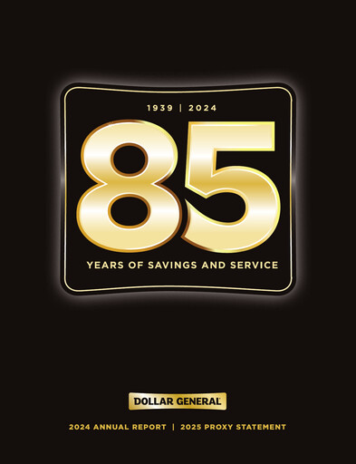 Miniature Dollar General Rapport annuel 2024