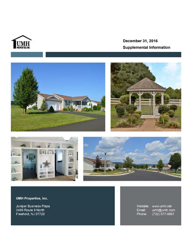 Thumbnail UMH Properties Quarterly Report 2016-q4