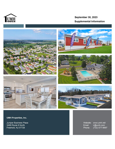 Thumbnail UMH Properties Quarterly Report 2023-q3