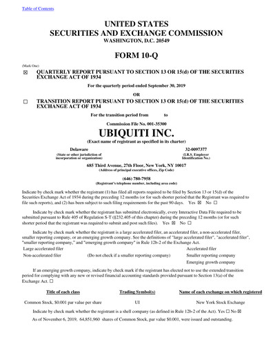Thumbnail Ubiquiti Quarterly Report 2020-q1