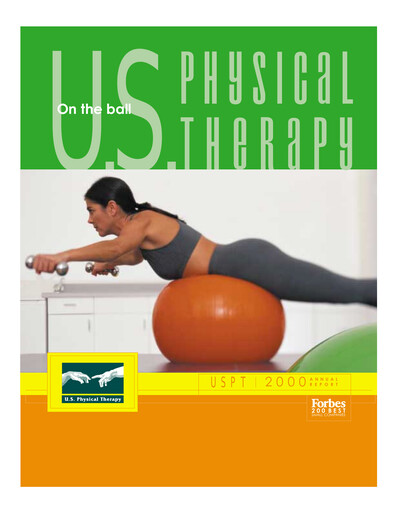 Miniature U.S. Physical Therapy, Inc. Rapport annuel 2000