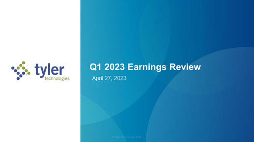 Vorschaubild Tyler Technologies
 Quartalsbericht 2023-q1