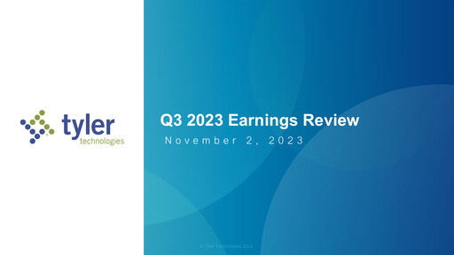 Vorschaubild Tyler Technologies
 Quartalsbericht 2023-q3