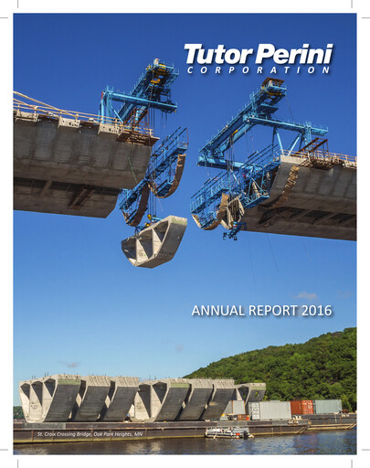 Vorschaubild Tutor Perini Corporation
 Jahresbericht 2016