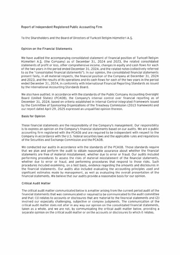 Thumbnail Turkcell Financial Statement 2024