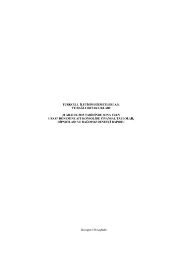 Thumbnail Turkcell Financial Statement 2015