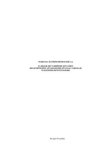 Thumbnail Turkcell Financial Statement 2017