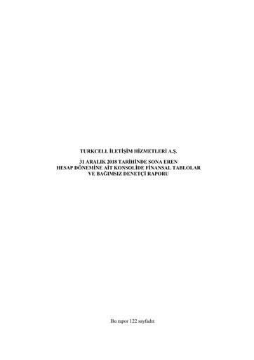Thumbnail Turkcell Financial Statement 2018