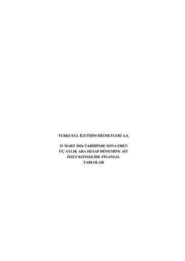 Thumbnail Turkcell Quarterly Report 2026-q1