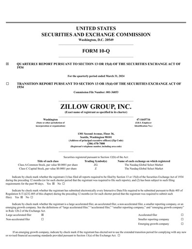 Thumbnail Zillow Quarterly Report 2024-q1
