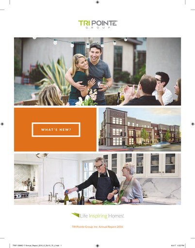 Vorschaubild Tri Pointe Homes Jahresbericht 2016