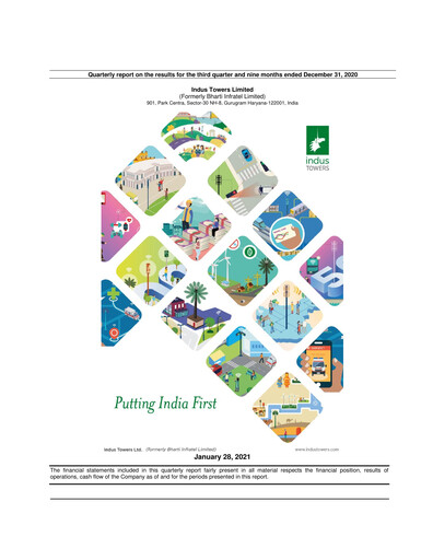 Thumbnail Indus Towers
 Quarterly Report 2020-q3
