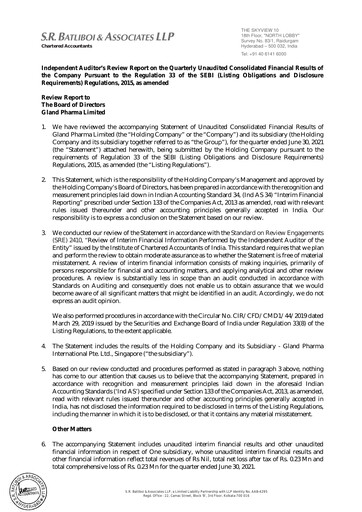 Thumbnail Gland Pharma
 Quarterly Report 2021-q1