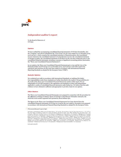 Thumbnail GVS S.p.A. Financial Statement 2017-2019