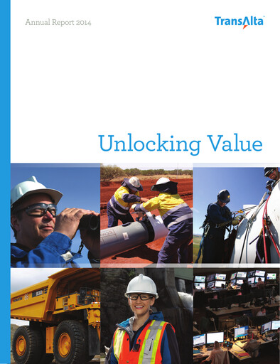 Thumbnail TransAlta Annual Report 2014