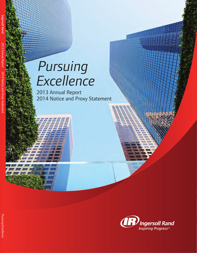 Thumbnail Trane Technologies
 Annual Report 2013