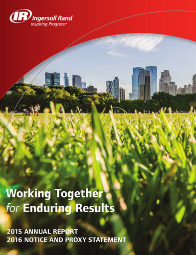 Thumbnail Trane Technologies
 Annual Report 2015