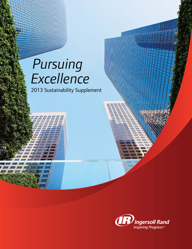 Thumbnail Trane Technologies
 Sustainability Report 2013