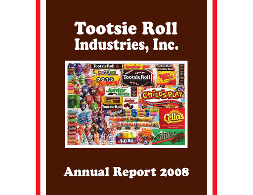 Thumbnail Tootsie Roll Industries
 Annual Report 2008