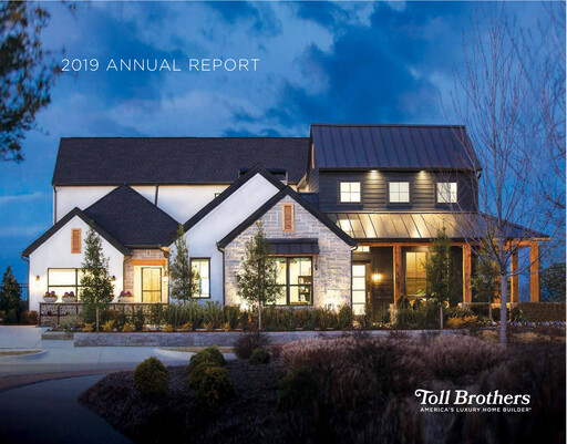 Thumbnail Toll Brothers
 Annual Report 2019