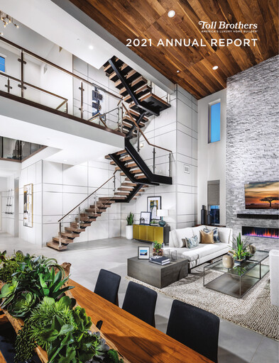 Thumbnail Toll Brothers
 Annual Report 2021