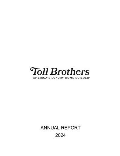 Thumbnail Toll Brothers
 Annual Report 2024