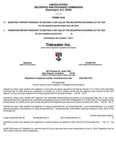 Thumbnail Tidewater Quarterly Report 2015-q2