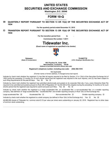 Thumbnail Tidewater Quarterly Report 2015-q4