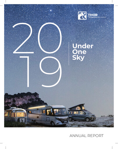 Miniature Thor Industries
 Rapport annuel 2019