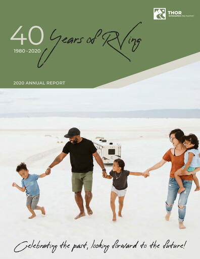 Miniature Thor Industries
 Rapport annuel 2020