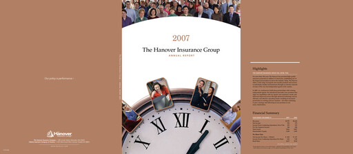 Thumbnail Hanover Insurance Group Annual Report 2007