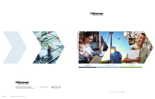 Thumbnail Hanover Insurance Group Annual Report 2020