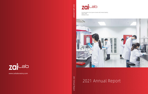 Thumbnail Zai Lab Annual Report 2021
