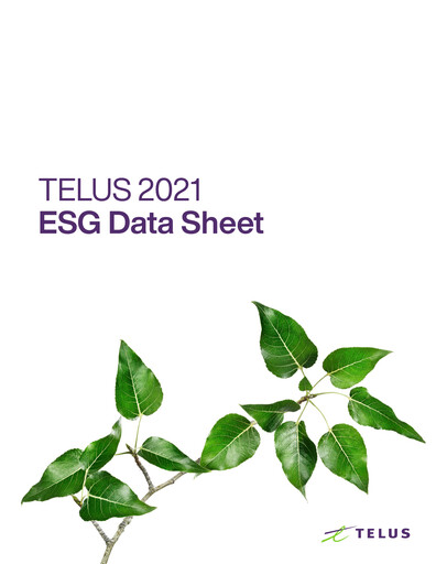 Thumbnail Telus ESG Report 2021