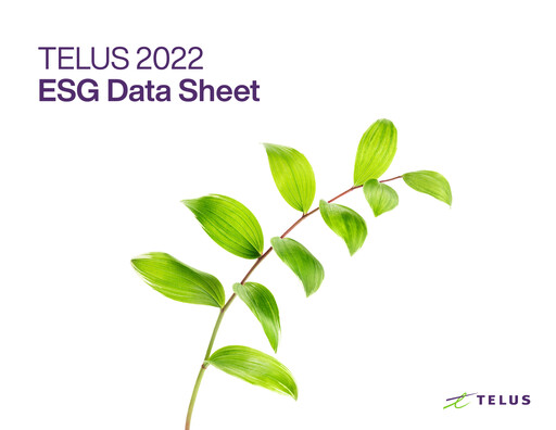 Thumbnail Telus ESG Report 2022