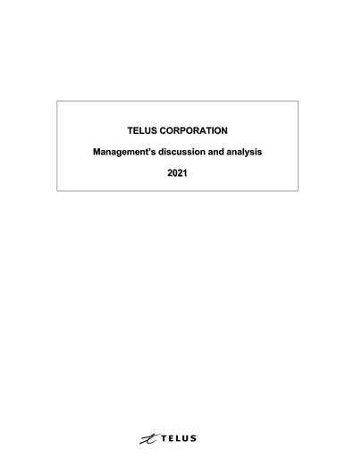 Thumbnail Telus Financial Statement 2021
