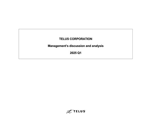 Miniature Telus Rapport trimestriel 2025-q1