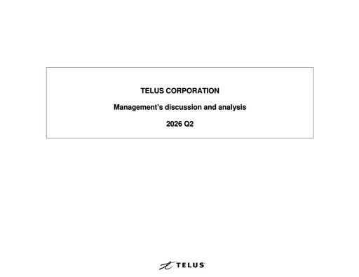 Thumbnail Telus Quarterly Report 2026-q2