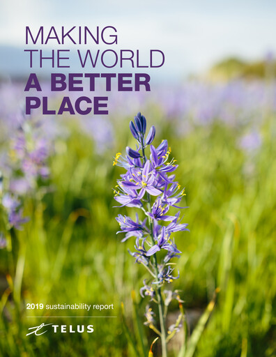 Thumbnail Telus Sustainability Report 2019
