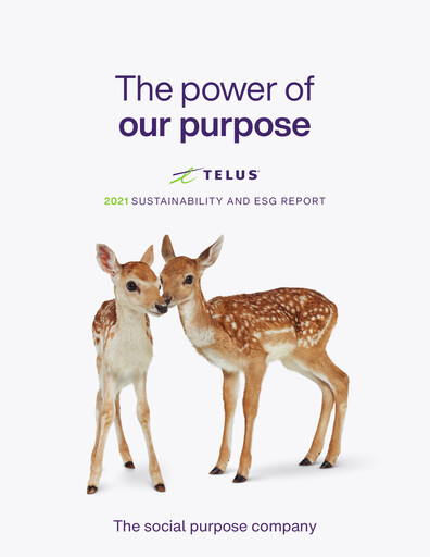 Thumbnail Telus Sustainability Report 2021