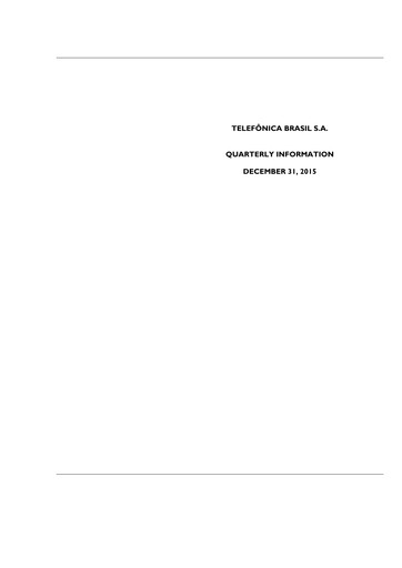Thumbnail Telefonica Brasil Financial Statement 2015